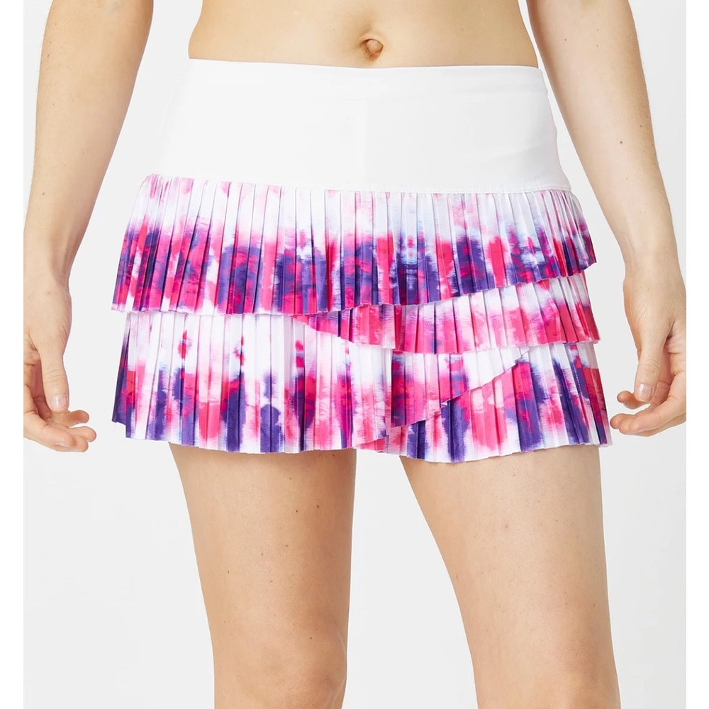 Lucky in love sunburst scallop tennis skirt size L (12) NWOT